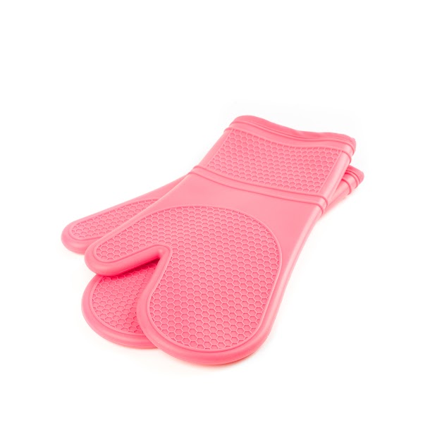 Paderno 12371 Silicone Oven Mitts Pink