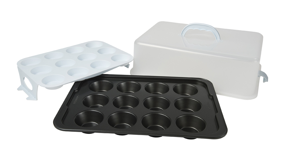 Muffin pan w/carrier - 24cup