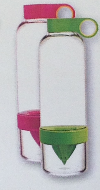 Paderno 25504 Citrus Splash water bottle s/2 - pink & green