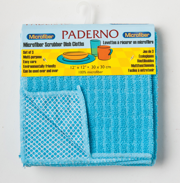 Paderno 3351 Microfiber Dish Cloth Light Blue