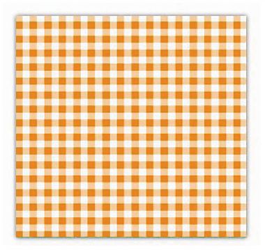 Cocktail napkin - orange grid
