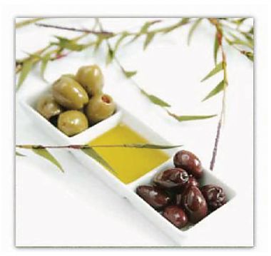 Cocktail napkin - olives