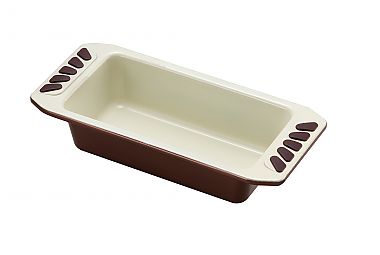 9in Eco green steel loaf pan w/ceramic non stick coating