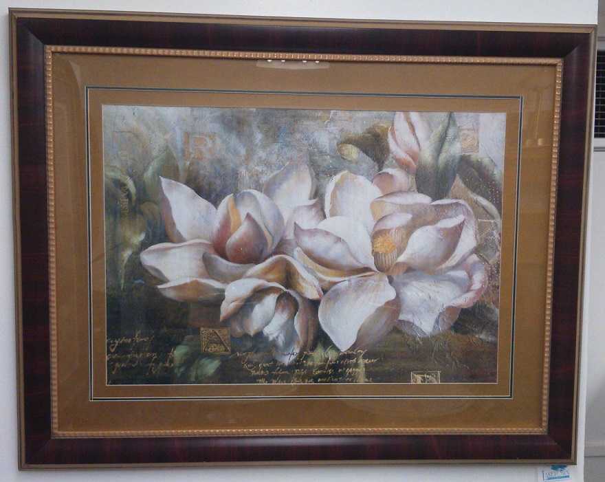 Big Framed Picture of Flowers