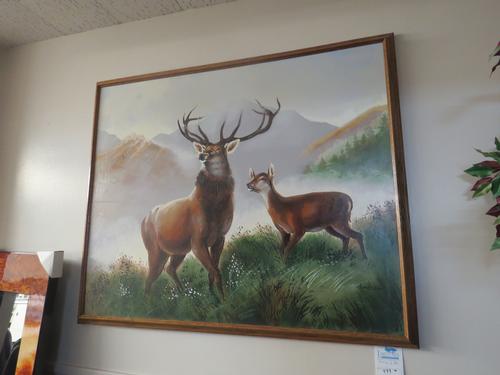 Big framed Picture of Deer