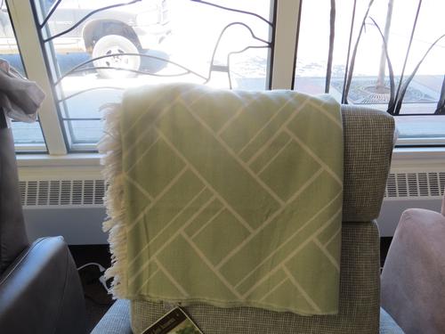 Highland Feather Luxury Throw Green 15 GN
