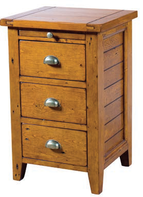 LH Imports ICB011-AD 3 Drawer Night Stand