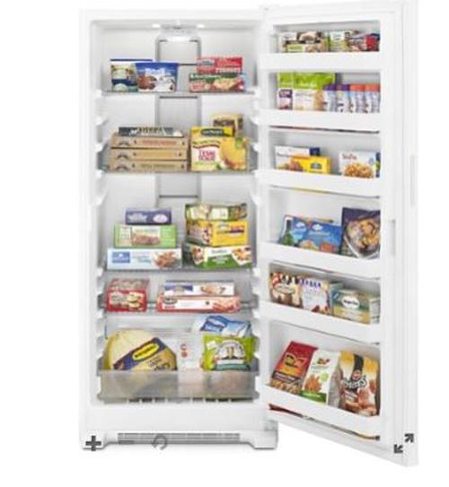 Sold Out    Whirlpool® 18 cu. ft. Upright Freezer with Adjustable Wire Shelves WZF34X18DW